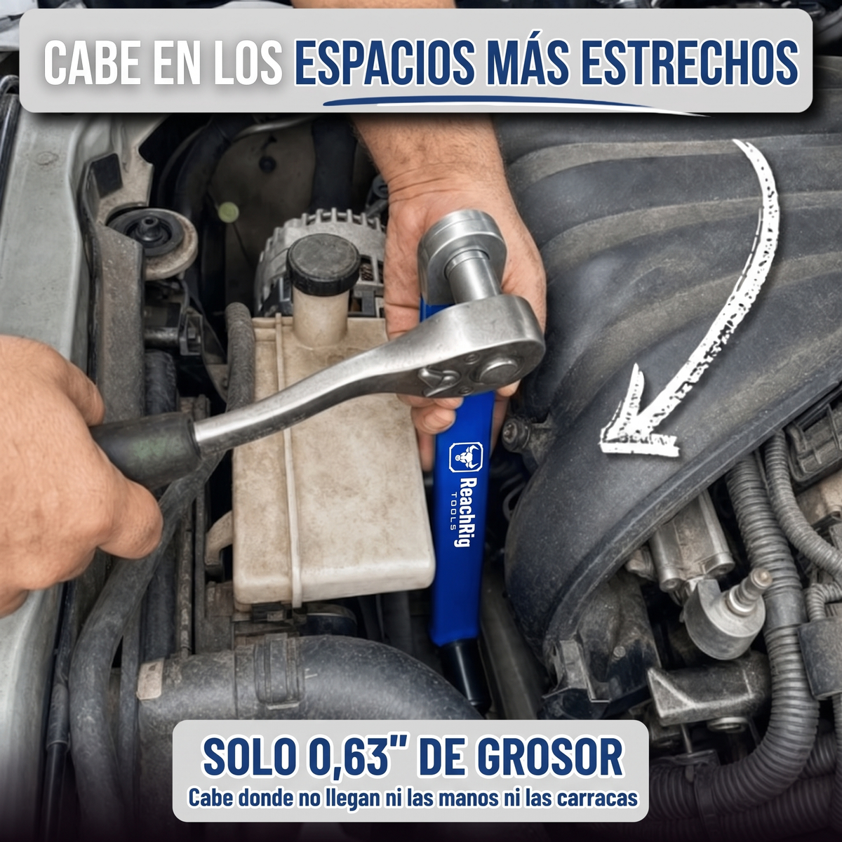 Llave de Extensión Offset con Cadena de Acero